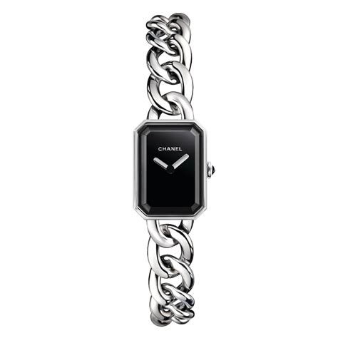 chanel premiere black dial bracelet watch|Chanel watch price.